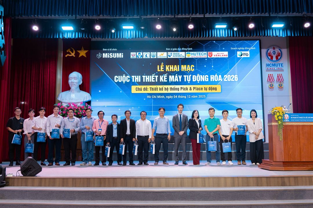 SINH VIÊN KHOA CƠ ĐIỆN – ĐIỆN TỬ, ĐẠI HỌC LẠC HỒNG THAM DỰ  LỄ KHAI MẠC CUỘC THI THIẾT KẾ MÁY TỰ ĐỘNG HÓA 2026