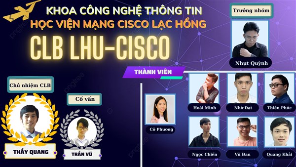Trình làng CLB Mạng LHU - Cisco Khoa Công nghệ thông tin