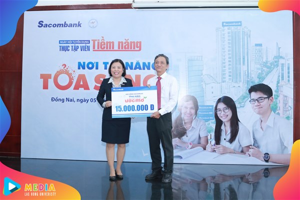"Thực tập viên tiềm năng Sacombank" từ lâu đã trở thành hoạt động thường niên giữa Ngân hàng thương mại cổ phần Sài Gòn thương tín - Sacombank và trường Đại học Lạc Hồng (LHU), chương trình “Thực tập viên tiềm năng 2020” vừa qua diễn ra vào đầu tháng 10/2019, tại Hội trường I209, Cơ sở 6, ĐHLH đã đi đến chặng đường 11 năm hợp tác tốt đẹp giữa hai bên. 