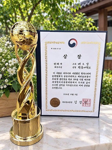 Ra quân là có giải, sinh viên Hàn Quốc học LHU liên tiếp thắng lớn tại đấu trường quốc tế