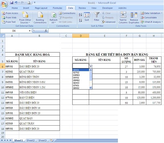 Học cách tạo danh sách xổ xuống (Drop-down list) để chọn trong Excel cùng Trung Tâm Ngoại Ngữ - Tin Học Đại Học Lạc Hồng, Thông tin cần biết - Trung tâm Ngoại ngữ - Tin học
